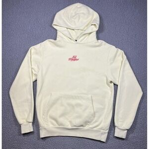 100 Thieves Hoodie Mens Medium Cream Enter Infinity 2021 Made USA Sweatshirt